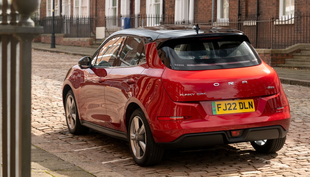 Red Ora Funky Cat EV charging guide