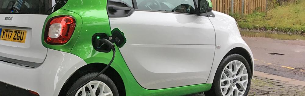 Charging a Smart EQ fortwo at home