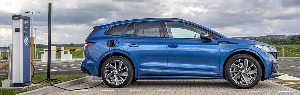 Charging a Skoda Enyaq iV on public networks