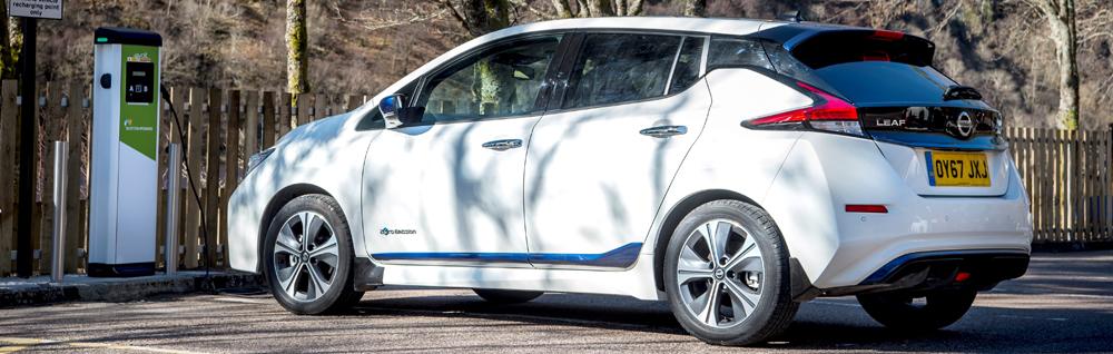 Charging a Nissan Leaf on public networks