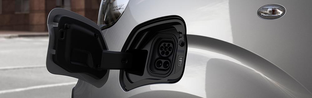 Charging a Peugeot e-Expert at work