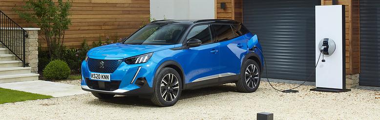 Charging a Peugeot e-2008 at home