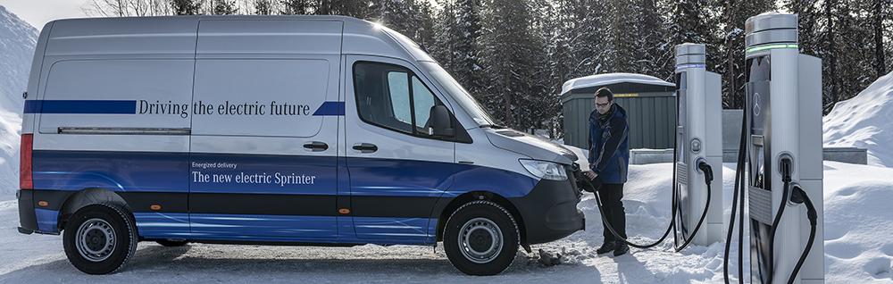 Charging a Mercedes Benz eSprinter on public networks