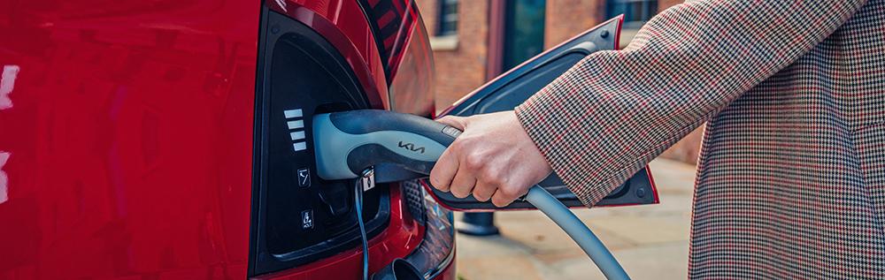 Charging a Kia EV6 at home