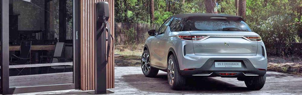 Charging a DS 3 Crossback E-Tense at home