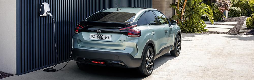 Charging a Citroen e-C4 at home