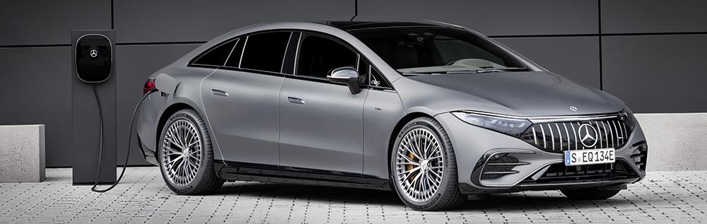 Charging a Mercedes-Benz EQS at home