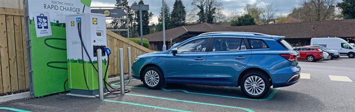 Charging an MG5 EV on public networks