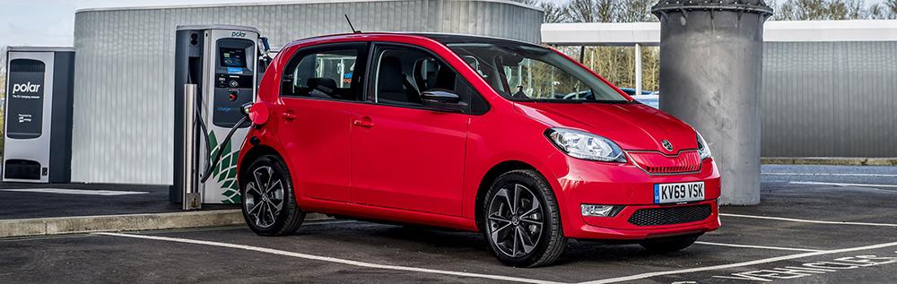 Charging a Skoda CITIGOe iV on public networks