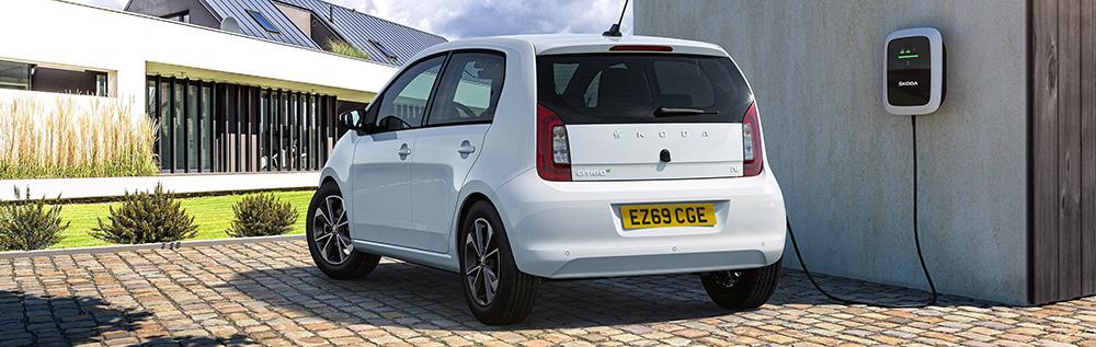 Charging a Skoda CITIGOe iV at home