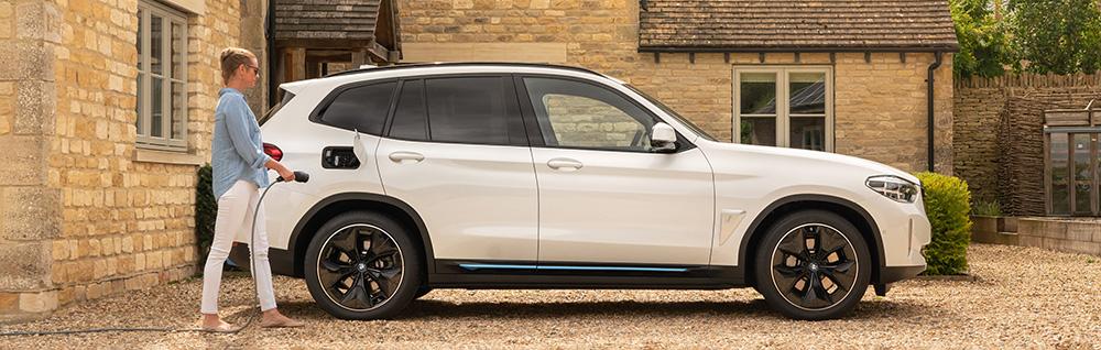 Charging a BMW iX3 at home