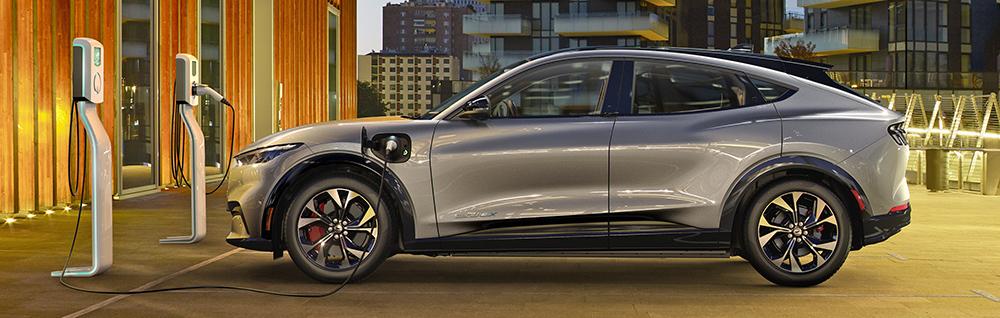 Charging a Ford Mustang Mach-E on public networks